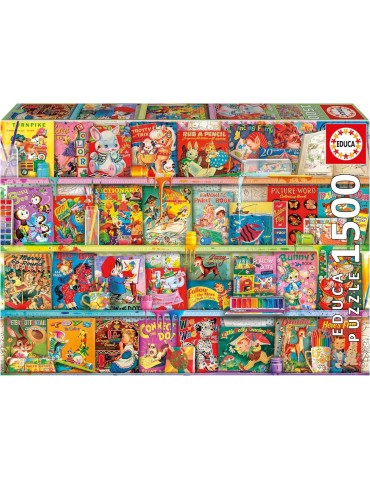 Educa 20568. Puzzle 1500 piezas. The Kitschy Funbook Nook. 85x60 cm