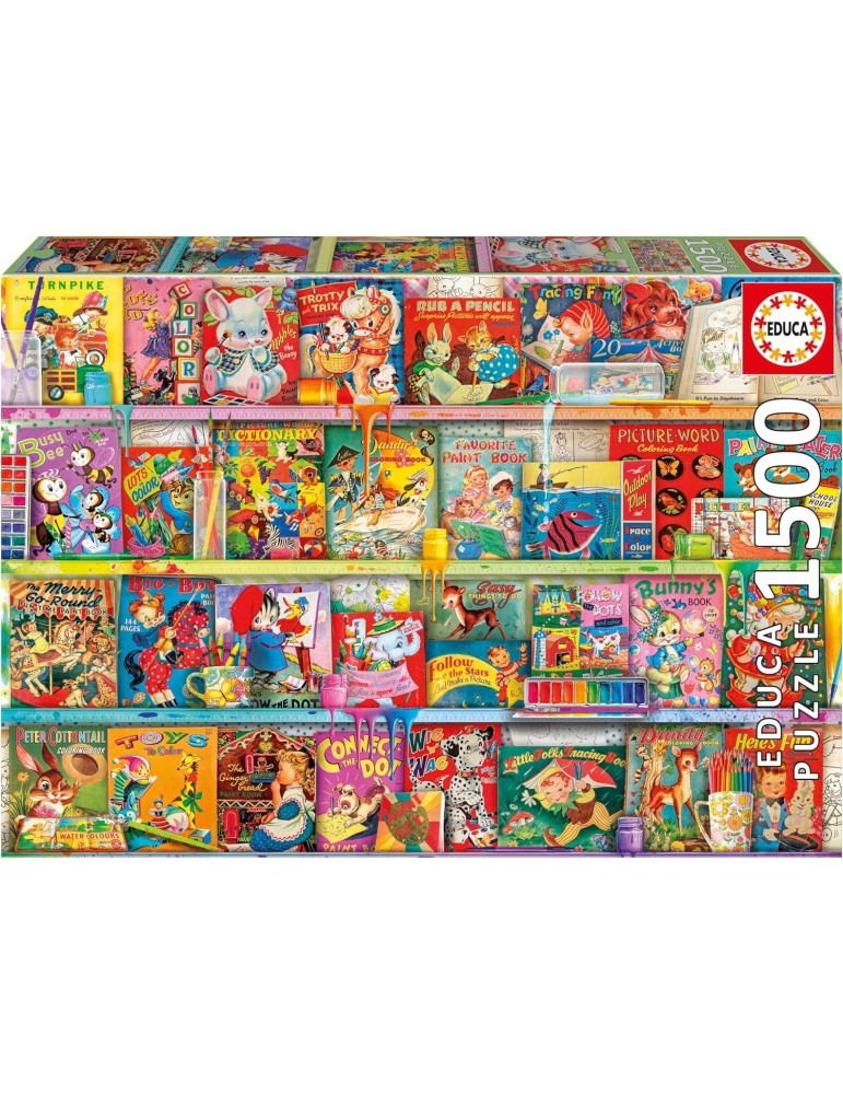 Educa 20568. Puzzle 1500 piezas. The Kitschy Funbook Nook. 85x60 cm