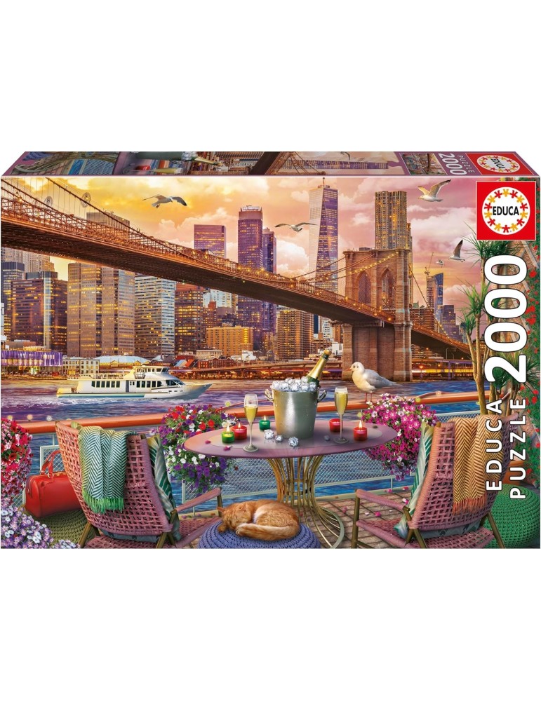 Educa 20575. Puzzle 2000 piezas. NY Romance. 96x68 cm