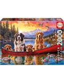 Educa 20576. Puzzle 2000 piezas. Domingo con los Niños. 96x68 cm