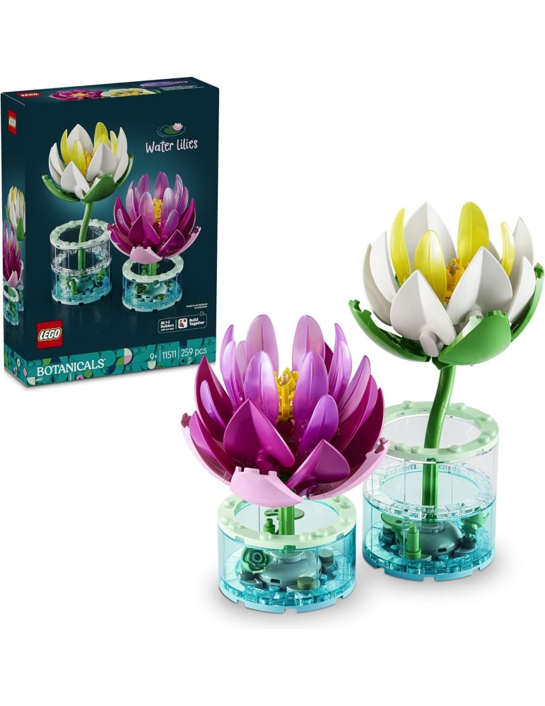 Lego Botanicals 11511. Nenúfares Artificiales. Más de 9 años. 259 piezas.