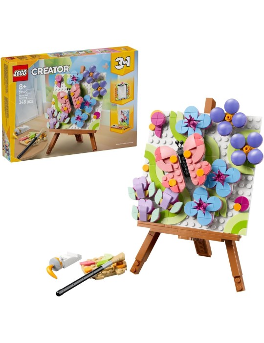 Lego Creator 3en1 31390. Pintura Decorativa de Arte Floral. Más de 8 años. 348 piezas.