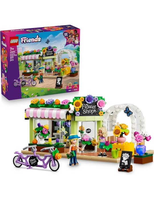 Lego Friends 42693. Tienda de Juguete en Miniatura con Flores. Más de 7 años. 377 piezas.