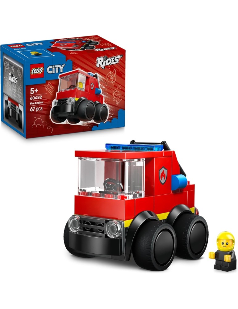 Lego City 60482. Fire Engine Toy. Más de 5 años. 67 piezas.