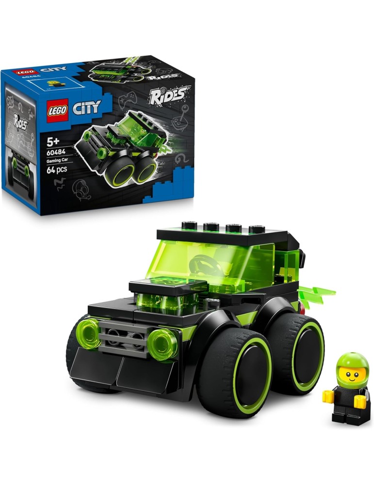 Lego City 60484. Gaming Race Car Toy. Más de 5 años. 64 piezas.