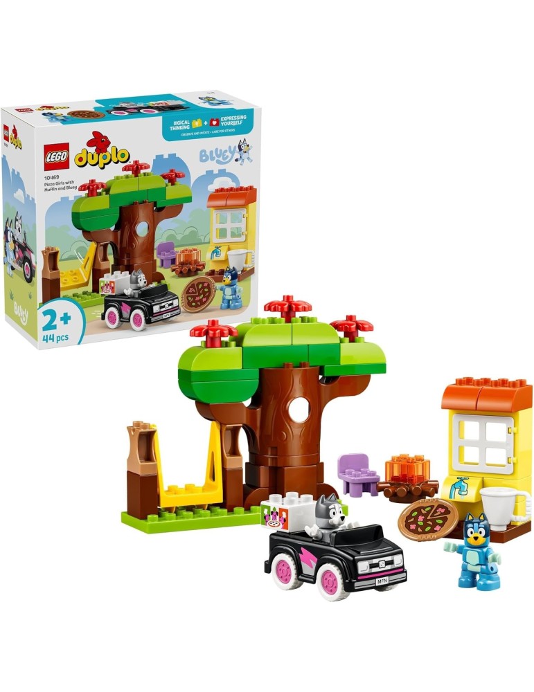 Lego Duplo Bluey 10469. Pizzeras con Muffin y Bluey. Más de 2 años. 44 piezas.