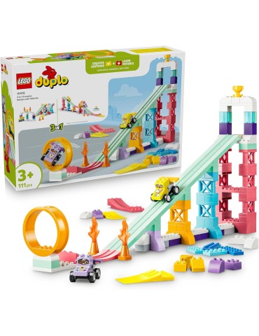 Lego Duplo 10478. Rampas Creativas “3 en 1” con Vehículos. Más de 3 años. 111 piezas.