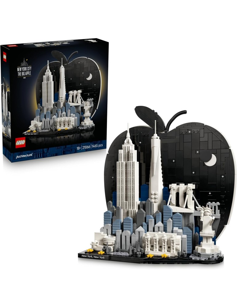Lego Architecture 21066. Ciudad de Nueva York: La Gran Manzana. Más de 18 años. 1465 piezas.