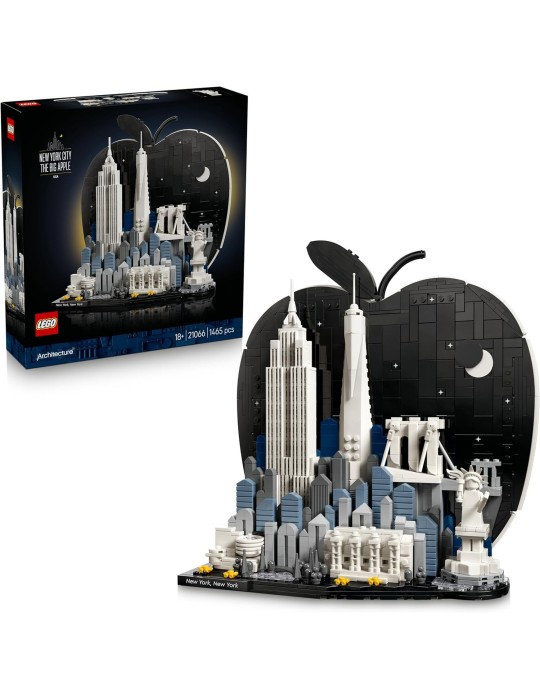 Lego Architecture 21066. Ciudad de Nueva York: La Gran Manzana. Más de 18 años. 1465 piezas.