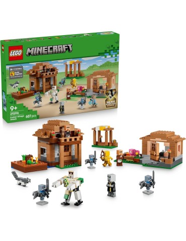 Lego Minecraft 21596. Ataque del Evocador a la Aldea. Más de 9 años. 607 piezas