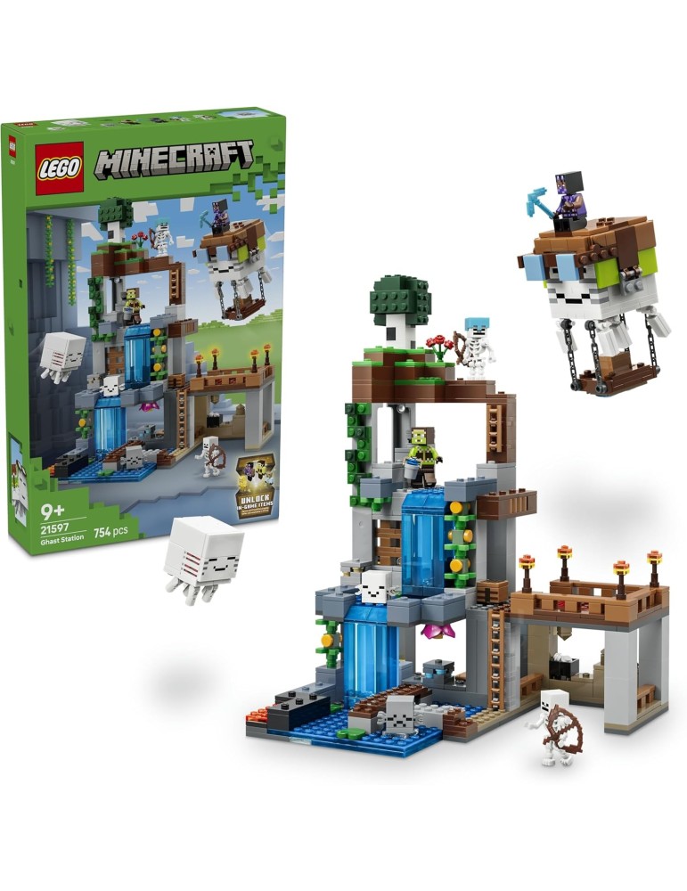 Lego Minecraft 21597. Estación de Ghasts. Más de 9 años. 754 piezas