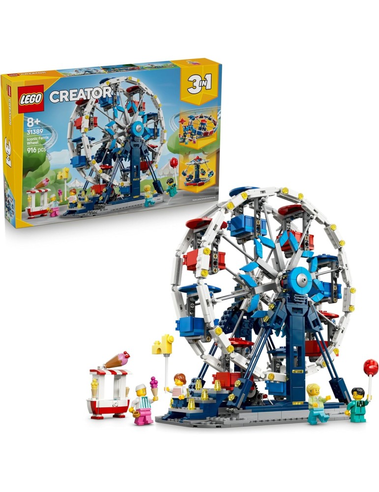 Lego Creator 3 en 1 31389. Noria Clásica. Más de 8 años. 916 piezas