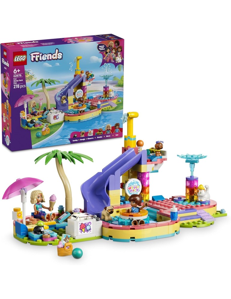 Lego Friends 42676. Día Divertido en el Parque Acuático. Más de 6 años. 278 piezas