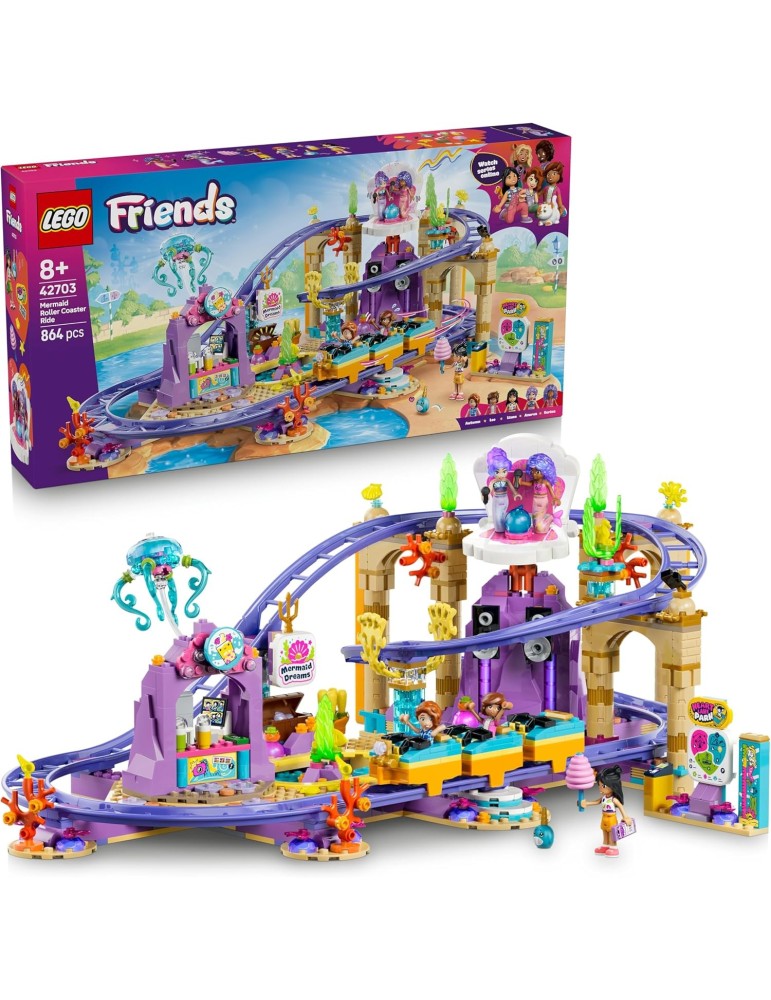 Lego Friends 42703. Montaña Rusa: Mundo Submarino. Más de 8 años. 864 piezas