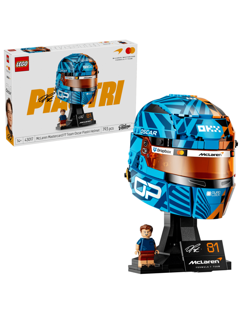 Lego Editions 43017. McLaren Mastercard F1® Team: Casco de Oscar Piastri. Más de 14 años. 793 piezas