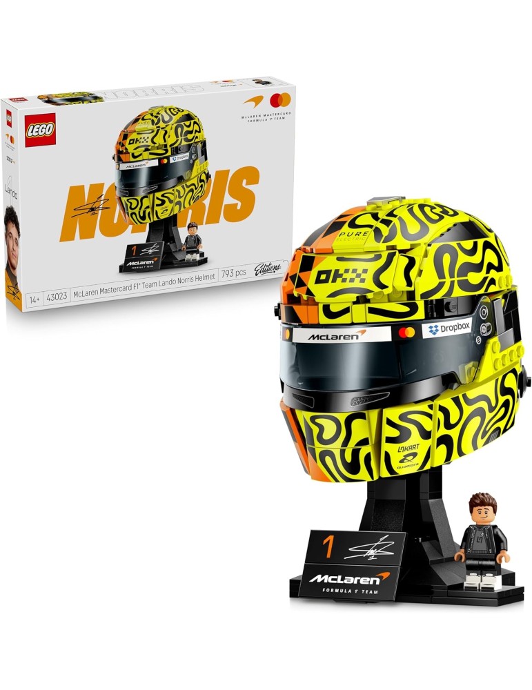 Lego Editions 43023. McLaren Mastercard F1 Team: Casco de Lando Norris. Más de 14 años. 793 piezas