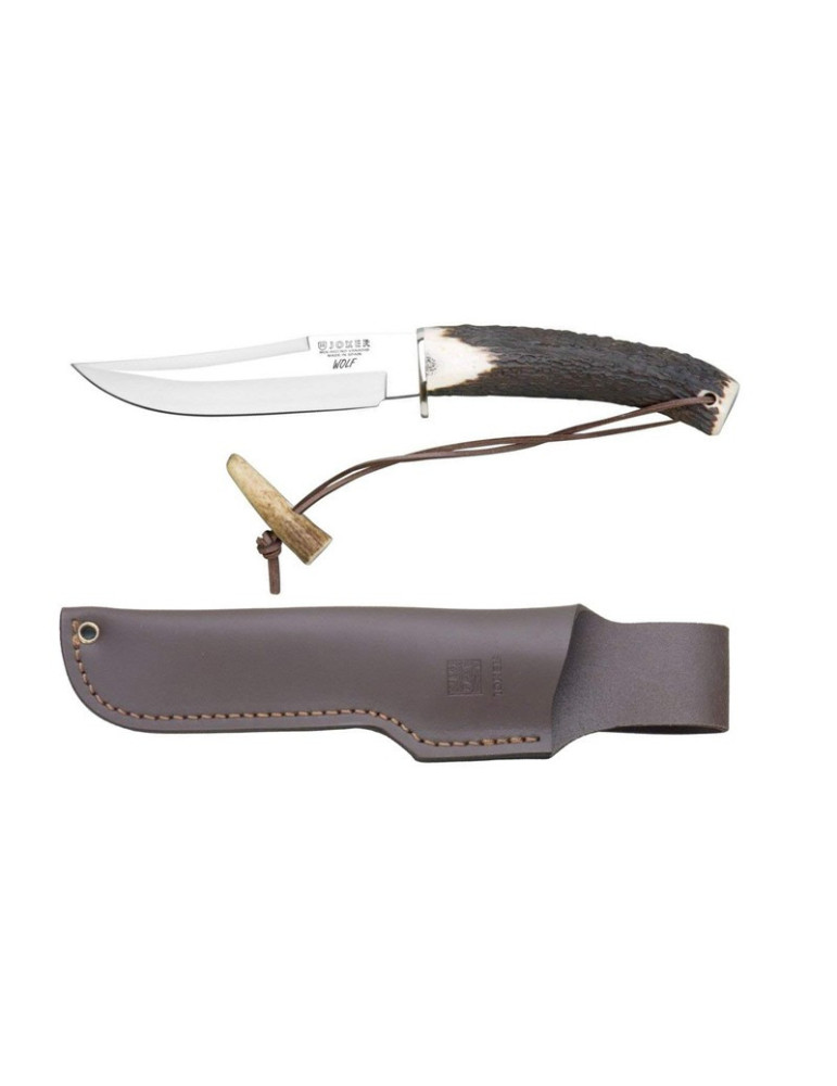 Joker CC72. Cuchillo De Monte Wolf con Asta De Ciervo