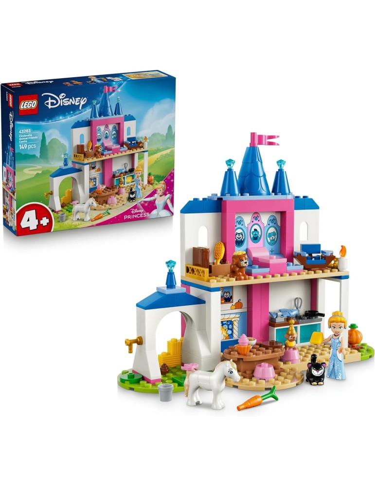 Lego Disney 43283. Castillo de Cenicienta y sus Amigos Animales. Más de 4 años. 149 piezas