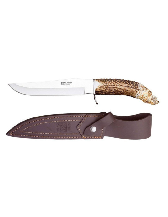 Joker CC73. Cuchillo De Monte Cabeza Jabalí Tallada