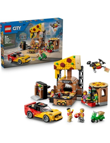 Lego City 60496. Experiencia de Pizza a Domicilio con Vehículos. Más de 6 años. 494 piezas