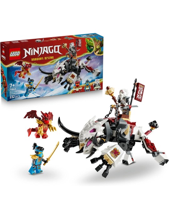 Lego Ninjago 71863. Zilvar y Bestia Dragón Grimtak. Más de 7 años. 232 piezas