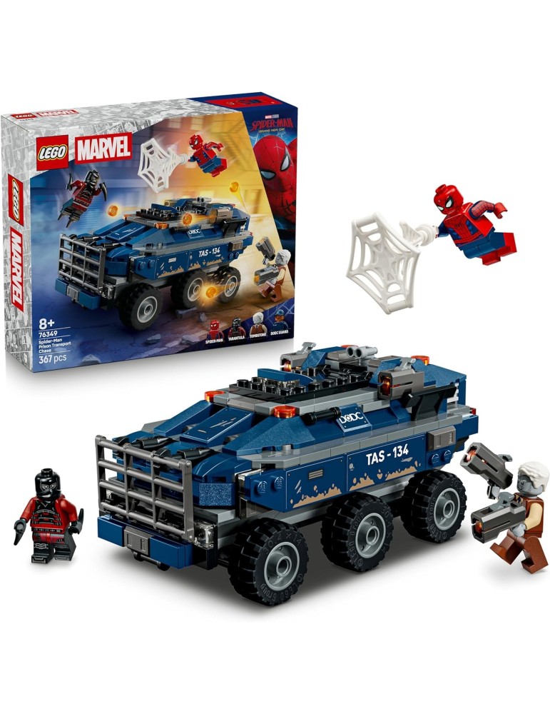 Lego Marvel 76349. Spider-Man: Persecución del Furgón Penitenciario. Más de 8 años. 367 piezas