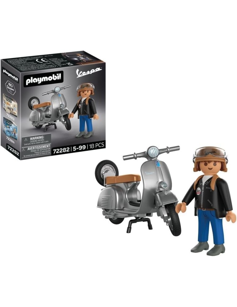 Playmobil Vespa 72282. Vespa 80º Aniversario: Estilo Original. A partir de 5 años