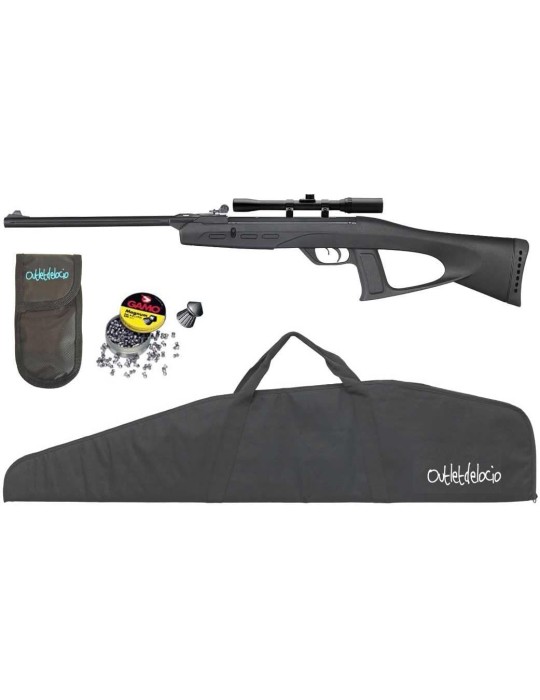 Gamo 6110026055. Carabina Perdigón Gamo Deltafox GT con Visor+2 fundas + Balines. Calibre 5.5mm. 52613/19170/23054/27812