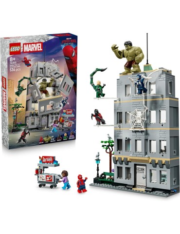 Lego Marvel 76350. Spider-Man vs. Hulk: Choque Épico. Más de 8 años. 534 piezas