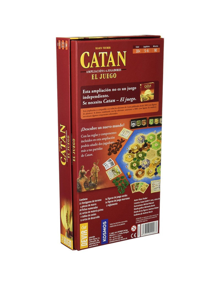 Devir BGCATAN56. Ampliación 5-6 Jugadores Catán