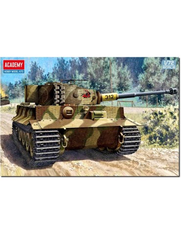 Academy 47613431. Tanque German Tiger-Ⅰ. Maqueta de plástico. Escala 1/72.
