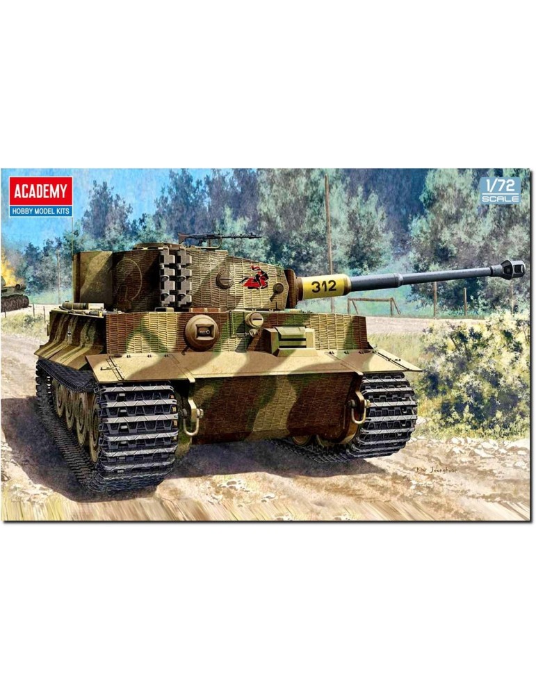 Academy 47613431. Tanque German Tiger-Ⅰ. Maqueta de plástico. Escala 1/72.