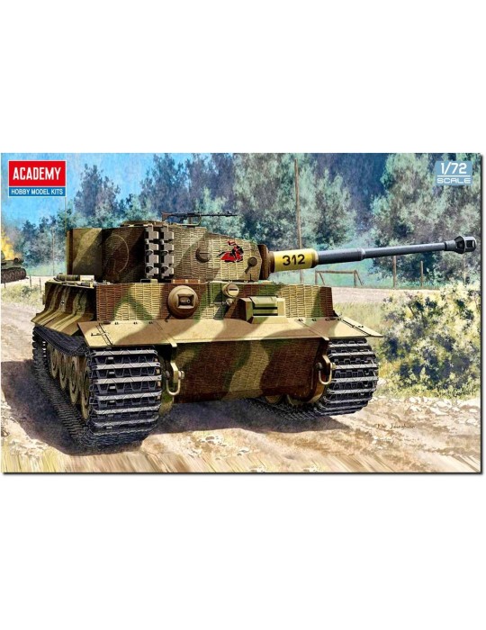 Academy 47613431. Tanque German Tiger-Ⅰ. Maqueta de plástico. Escala 1/72.