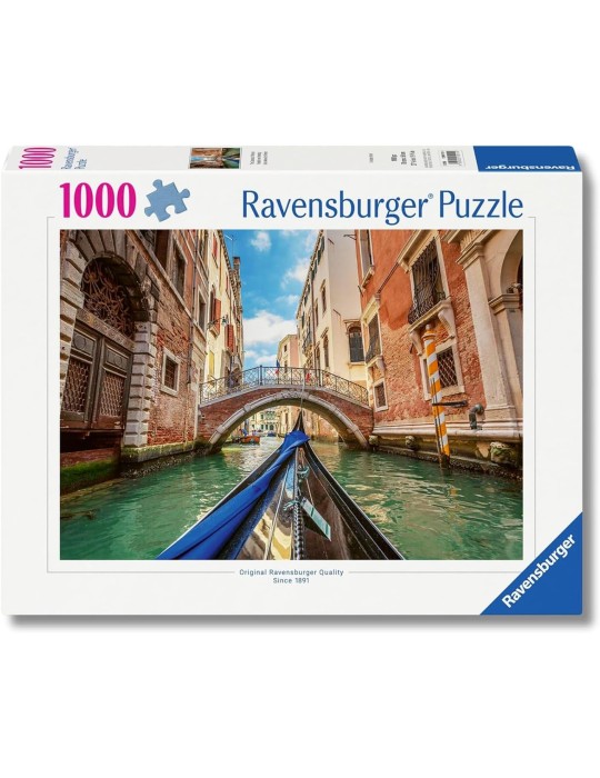 Ravensburger 01911. Puzzle de 1000 piezas de Los Canales de Venecia. 70x50 Cm