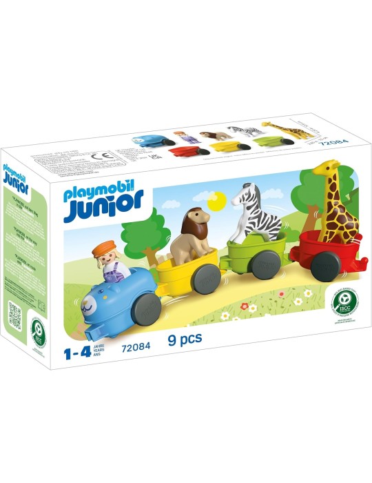 Playmobil Junior 72084. Tren de animales. De 1 a 4 años