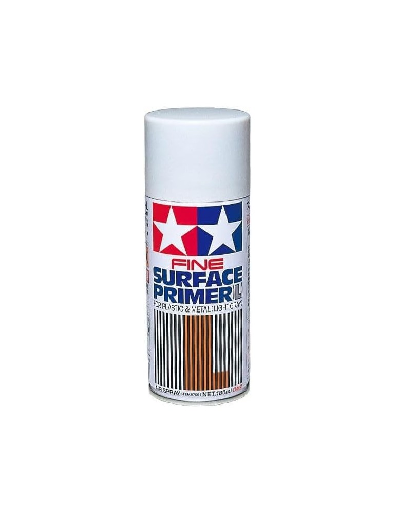 87064 Tamiya. Bote Spray 180ml Imprimación Gris Claro Tamiya