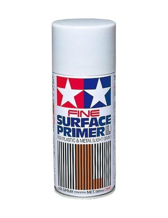 87064 Tamiya. Bote Spray 180ml Imprimación Gris Claro Tamiya