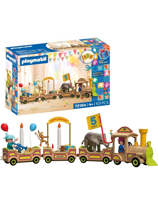 Playmobil 72184. Tren de cumpleaños. Más de 4 años
