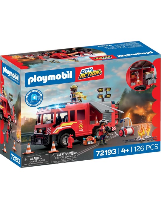 Playmobil City Action 72193. Vehículo de Rescate de Bomberos. Más de 4 años