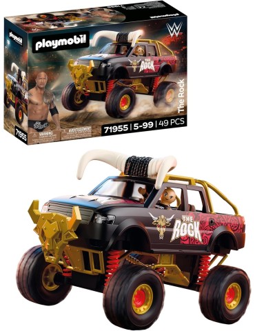 Playmobil WWE 72955. The Rock Monster Truck. Más de 5 años