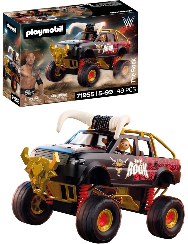 Playmobil WWE 72955. The Rock Monster Truck. Más de 5 años