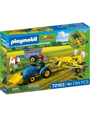 Playmobil Country 72163. Tractor pequeño con hileradora de heno. Más de 4 años