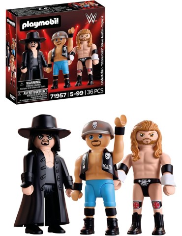 Playmobil WWE 71957. Attitude Era Multipack. Más de 5 años