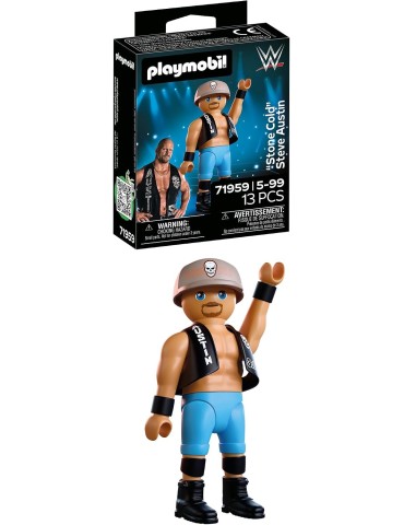 Playmobil WWE 71959. “Stone Cold” Steve Austin. Más de 5 años