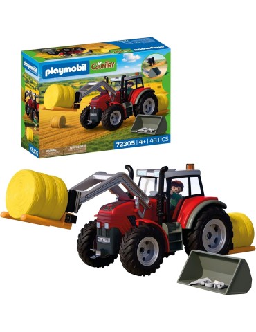 Playmobil 72305. Tractor grande con pacas de heno. Más de 4 años