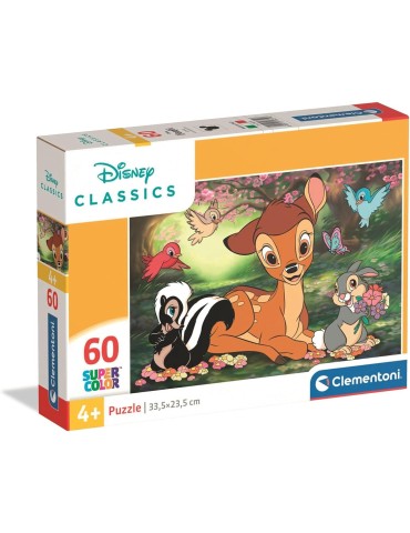 Clementoni 26319. Puzzle de 60 piezas de Bambie de Clásicos de Disney. 33,5x23,5cm