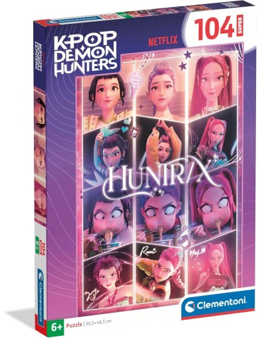 Clementoni 27242. Puzzle de 104 piezas de KPOP Demon Hunters. 33,5x48,5cm