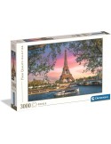 Clementoni 33039. Puzzle de 3000 piezas de Torre Eiffel en tonos rosas. 84,5x118,4cm