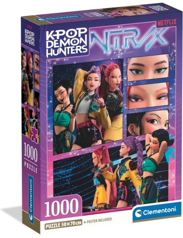 Clementoni 37125. Puzzle de 1000 piezas de KPOP Demon Hunter. 70x50cm
