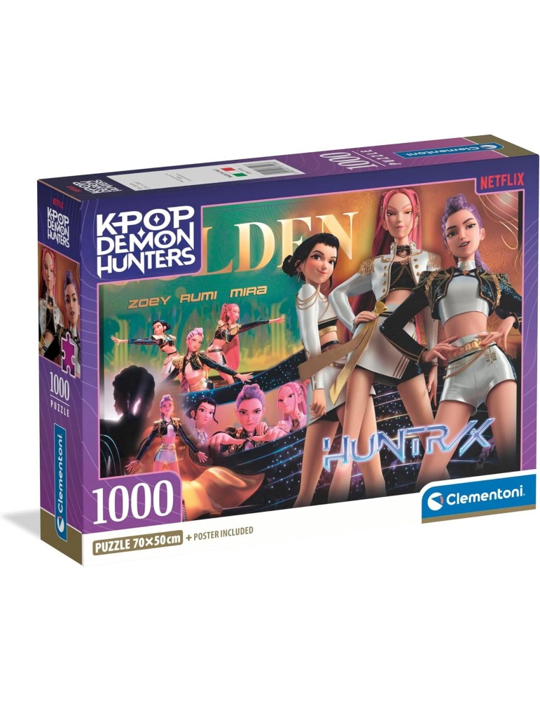 Clementoni 37126. Puzzle de 1000 piezas de KPOP Demon Hunter. 70x50cm